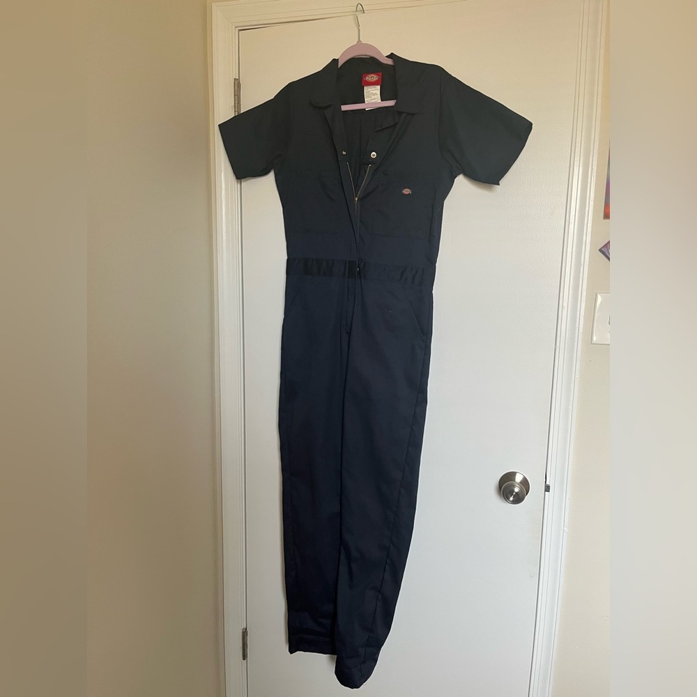 Dickies Short Sleeve Coveralls - Dark Navy Blue